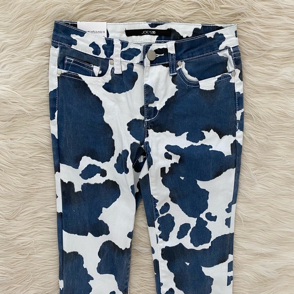 Joe’s Jeans Kids Markie Mid Rise Skinny Jeans Cow Print - Picture 2 of 10
